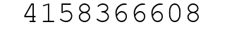 Number 4158366608.