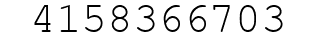 Number 4158366703.