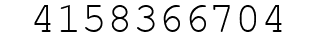 Number 4158366704.