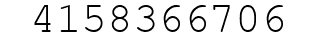Number 4158366706.