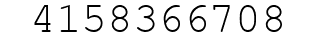 Number 4158366708.