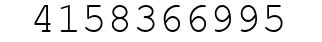 Number 4158366995.