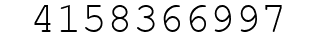 Number 4158366997.