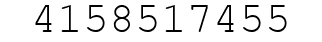 Number 4158517455.