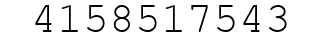 Number 4158517543.