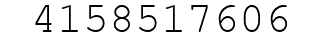 Number 4158517606.