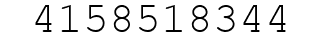 Number 4158518344.
