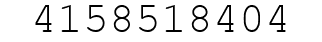Number 4158518404.