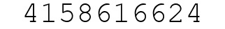Number 4158616624.