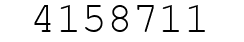 Number 4158711.