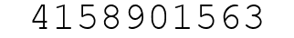Number 4158901563.