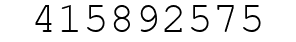 Number 415892575.