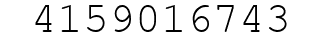 Number 4159016743.