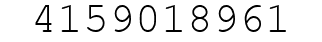 Number 4159018961.