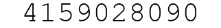 Number 4159028090.