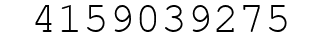 Number 4159039275.