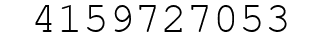 Number 4159727053.