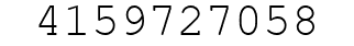 Number 4159727058.