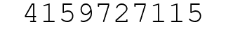 Number 4159727115.