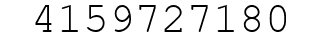 Number 4159727180.