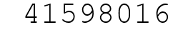 Number 41598016.