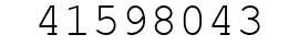 Number 41598043.