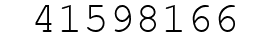 Number 41598166.
