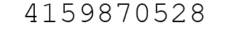 Number 4159870528.