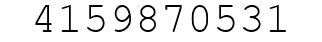 Number 4159870531.