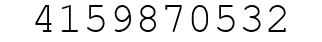 Number 4159870532.