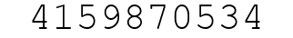 Number 4159870534.