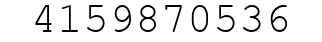 Number 4159870536.