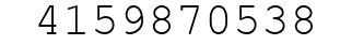 Number 4159870538.
