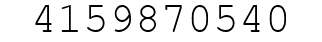 Number 4159870540.