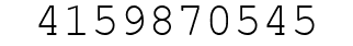 Number 4159870545.