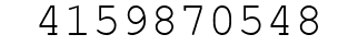 Number 4159870548.