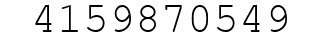 Number 4159870549.