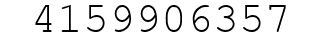 Number 4159906357.
