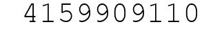Number 4159909110.