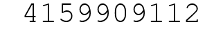 Number 4159909112.