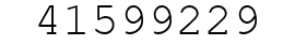 Number 41599229.