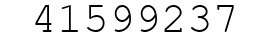Number 41599237.