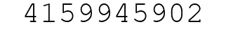 Number 4159945902.