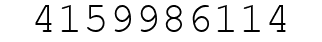 Number 4159986114.