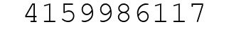 Number 4159986117.