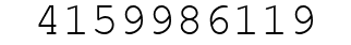 Number 4159986119.
