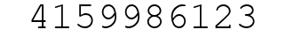 Number 4159986123.