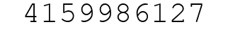 Number 4159986127.