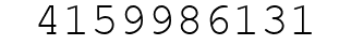 Number 4159986131.