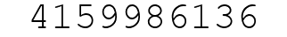 Number 4159986136.
